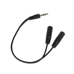 Разветвитель аудио ExeGate EX-CCA-417-0.2,Jack 3.5мм(m)-Jack 2x3.5мм(f) стерео+микрофон,0.2м - фото 51381346