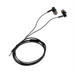 Наушники SmartBuy M200, вакуумные, микрофон, 103 дБ, 16 Ом, 3.5 мм, 1.1 м, черные - фото 51381421