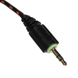 Наушники CANYON Corax GH-5A, игровые, микрофон, 2x3.5 мм + USB, 2м, чёрно-оранжевые - фото 51381444