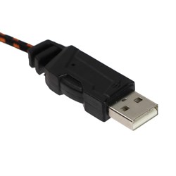 Наушники CANYON Corax GH-5A, игровые, микрофон, 2x3.5 мм + USB, 2м, чёрно-оранжевые - фото 51381446