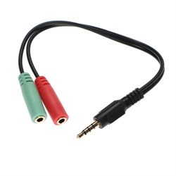 Наушники CANYON Corax GH-5A, игровые, микрофон, 2x3.5 мм + USB, 2м, чёрно-оранжевые - фото 51381451