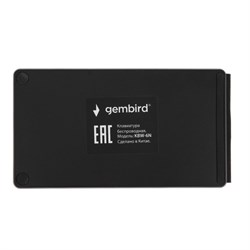 Клавиатура Gembird KBW-6N, беспроводная, складная, 66 клавиш, Bluetooth, черная - фото 51381517