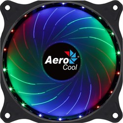 Вентилятор Aerocool Cosmo 12, 120x120 мм, 4-pin Molex, 24dB, 160 гр, LED, Ret - фото 51381712