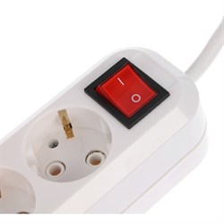 Сетевой фильтр 5bites SP5W-318 5S, 5 розеток, 3х1.5 мм2, с з/к, 16 A, ABS, 1.8 м, белый - фото 51383037
