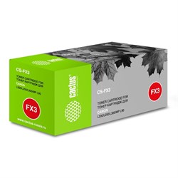 Картридж Cactus CS-FX3 для Canon L200/L250/L300/MP-L90 (2700k), черный - фото 51383270