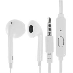 Наушники Exployd EX-HP-1462, вкладыши, микрофон, проводные, 1.2 м, Jack 3.5 мм, 108 дБ, белые - фото 51383294