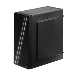 Корпус AEROCOOL Streak Supports GPU, без БП, ATX, 2хUSB 2.0, 1хUSB 3.0, чёрный - фото 51383958