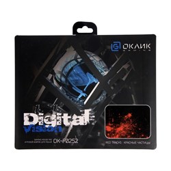 Коврик для мыши Oklick OK-F0252 «Красные частицы», 250×200×3 мм - фото 51384149