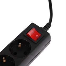 Сетевой фильтр 5bites SP4B-250 4S, 4 розетки, 5 м, 10 А, 3х0.75 мм2, с з/к, с выкл., черный - фото 51384348