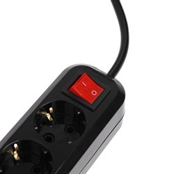 Сетевой фильтр 5bites SP4B-318 4S, 4 розетки, 1.8 м, 16 А, 3х1.5 мм2, с з/к, с выкл., черный - фото 51384354