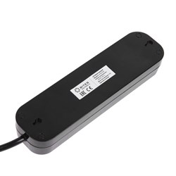 Сетевой фильтр 5bites SP4B-330 4S, 4 розетки, 3 м, 16 А, 3х1.5 мм2, с выкл., черный - фото 51384403