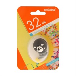 Флешка Smartbuy Wild series "Бомба", 32 Гб, USB 2.0, чт до 25 Мб/с, зап до 15 Мб/с, черная - фото 51384525
