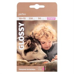 Фотобумага для струйной печати А6 (100 х 150 мм), 50 листов Perfeo, 230 г/м2, односторонняя, глянцевая - фото 51384924