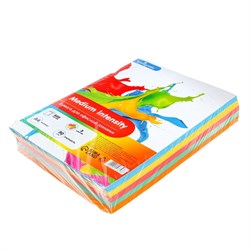 Бумага цветная А4, Calligrata, 500 листов, умеренный интенсив, 5 цветов, 80 г/м², МИКС - фото 51385467