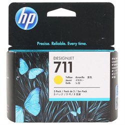 Картридж струйный HP №711 CZ136A желтый x3уп. для HP DJ T120/T520 (29мл) - фото 51385732
