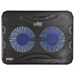 Подставка для ноутбука Buro BU-LCP156-B214, 15.6", 1xUSB, 2×140 мм FAN чёрная - фото 51385759