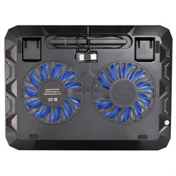 Подставка для ноутбука Buro BU-LCP156-B214, 15.6", 1xUSB, 2×140 мм FAN чёрная - фото 51385760