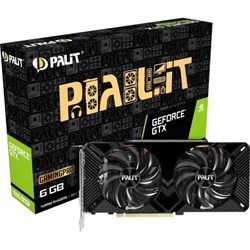 Видеокарта Palit PA-GTX1660SUPER GP 6G, GeForce GTX 1660SUPER 6Gb, GDDR6, DVI, HDMI, DP - фото 51385902
