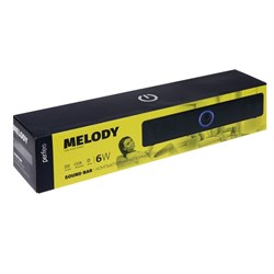 Компьютерная колонка-саундбар Perfeo MELODY, 6 Вт, USB, чёрная - фото 51386351