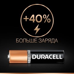 Батарейка алкалиновая Duracell Basic, AAA, LR03-2BL, 1.5В, блистер, 2 шт. - фото 51386836