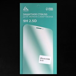 Защитное стекло 2.5D Luazon для iPhone 6/6S, полный клей - фото 51387137