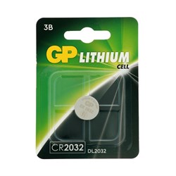 Батарейка литиевая GP, CR2032-1BL, 3 В, блистер, 1 шт. - фото 51387254