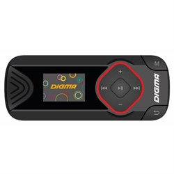 Плеер Flash Digma R3, 8 ГБ, 0.8", FM, microSD/microSDHC, клип, чёрный - фото 51388010