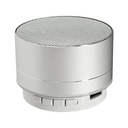 Портативная колонка Luazon LAB-05, 3 Вт, 520 мАч, Bluetooth, USB, microSD, microUSB, серебристый - фото 51388063