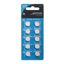 Батарейка алкалиновая (щелочная) Luazon, LR1130, AG10, блистер, 10 штук - фото 51388210