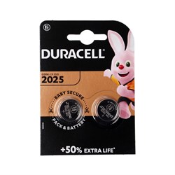 Батарейка литиевая Duracell, CR2025-2BL, 3В, блистер, 2 шт. - фото 51388590