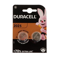Батарейка литиевая Duracell, CR2025-2BL, 3В, блистер, 2 шт. - фото 51388594