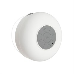 Портативная колонка Luazon LPCK-06, 150 мАч, водостойкая, на присоске, белая - фото 51388955