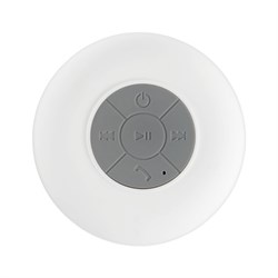 Портативная колонка Luazon LPCK-06, 150 мАч, водостойкая, на присоске, белая - фото 51388956