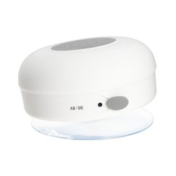 Портативная колонка Luazon LPCK-06, 150 мАч, водостойкая, на присоске, белая - фото 51388957