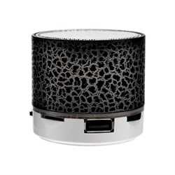 Портативная колонка Luazon LAB-30, 3 Вт, 520 мАч, microSD, цвет чёрный мрамор - фото 51388989