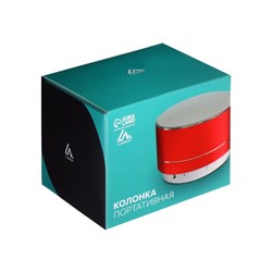 Портативная колонка Luazon LAB-03, 3 Вт, 520 мАч, microSD, USB, корпус металл, МИКС - фото 51389304
