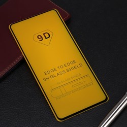 Защитное стекло Innovation 2D, для Xiaomi Redmi Note 9 Pro, полный клей, чёрная рамка - фото 51389362
