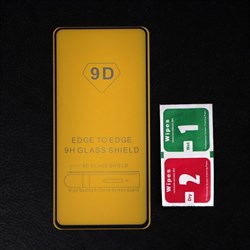 Защитное стекло Innovation 2D, для Xiaomi Redmi Note 9 Pro, полный клей, чёрная рамка - фото 51389363