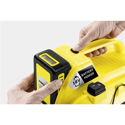 Пылесос Karcher WD1 Compact Battery, беспроводной, 230 Вт, 7 л, шланг 1.2 м, чёрно-жёлтый - фото 51389375
