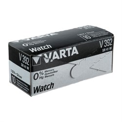 Батарейка цинковая Varta, V392 (SR41W/G3)-1BL, 1.55В , блистер, 1 шт. - фото 51389469