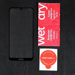 Защитное стекло Red Line для Huawei Honor 8A/8A Pro/Y6s 2019, Full screen, полный клей, чёрное - фото 51389573