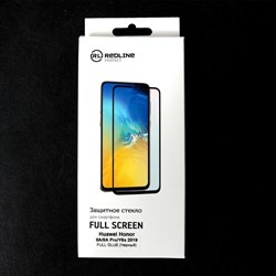 Защитное стекло Red Line для Huawei Honor 8A/8A Pro/Y6s 2019, Full screen, полный клей, чёрное - фото 51389576
