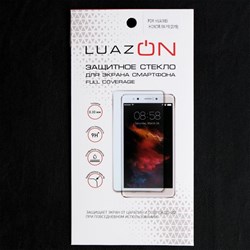 Защитное стекло 9D Luazon для Honor 8A/Y6 (2019), полный клей, 0.33 мм, 9Н, чёрное - фото 51389718