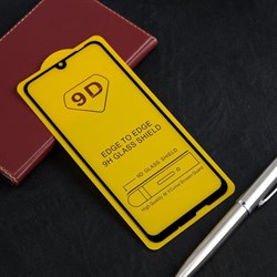 Защитное стекло 9D LuazON для Honor 10i, полный клей, 0.33 мм, 9Н, чёрное - фото 51389723