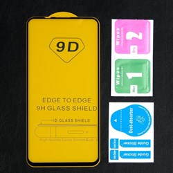 Защитное стекло 9D LuazON для Honor 20/20 Pro, полный клей, 0.33 мм, 9Н, чёрное - фото 51389738