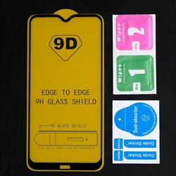 Защитное стекло 9D Luazon для Xiaomi Redmi 8/8A, полный клей, 0.33 мм, 9Н, черное - фото 51389789