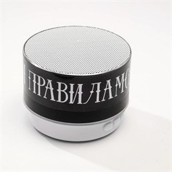 Колонка портативная новогодняя «Моя музыка - мои правила», Bluetooth, USB, 6.9×6.9×5.2 см - фото 51390041