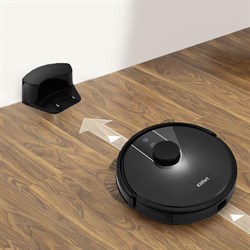 Робот-пылесос Kitfort КТ-566, 25 Вт, сухая/влажная уборка, 0.5 л, 90-120 мин, чёрный - фото 51390064