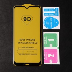 Защитное стекло 9D LuazON для Xiaomi Redmi Note 8t (6.34"), полный клей, 0.33 мм - фото 51390144