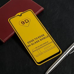 Защитное стекло 9D LuazON для Huawei Y8P (6.3"), полный клей, 0.33 мм, 9H - фото 51390290